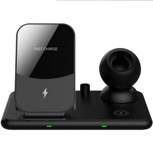 4 i 1 trådløs opladningsstation