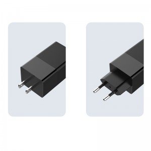 65W PD-oplader GaN Tech 2-port hurtigoplader