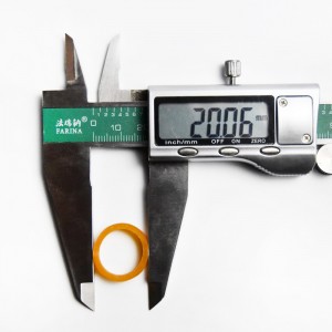 Producent tilpasset 08 * 2 gul gennemsigtig datakabelbåndsring anti-aging høj temperaturbestandig og ikke-knusbar elastik