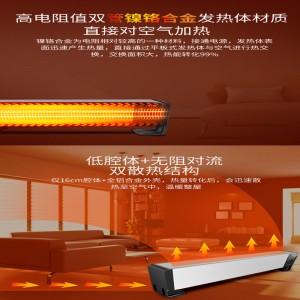 Bredt brugt overlegen kvalitet elektrisk slank ventilator baseboardvarmer