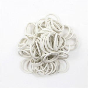 Fabriks engros white smal gummiring Høj temperatur og aldrende resistente elektroniske datakabler, der spænder gummibånd