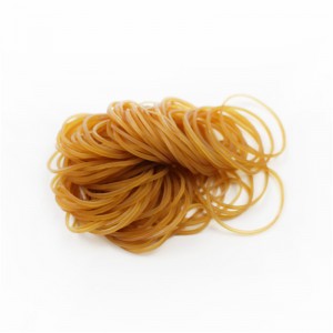 Høj elasticitet anti-aging gul gennemsigtig gummibånd fabrik engros tilpasses gummi ring