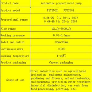 Automatisk proportional gødningspumpe