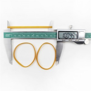 Producenter brugerdefinerede udvidede elastikbånd gul gennemsigtig høj elasticitet sejhed industri landbrugs elastikker