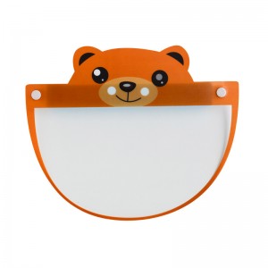 OEM Engroshandel med mode Rekunne ple Plastic Kids Face Shield