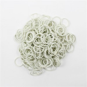 Faktisk direkte salg mini hvide elastikker med høj elasticitetsstyrke sejhed gummiring til datalinjebundt