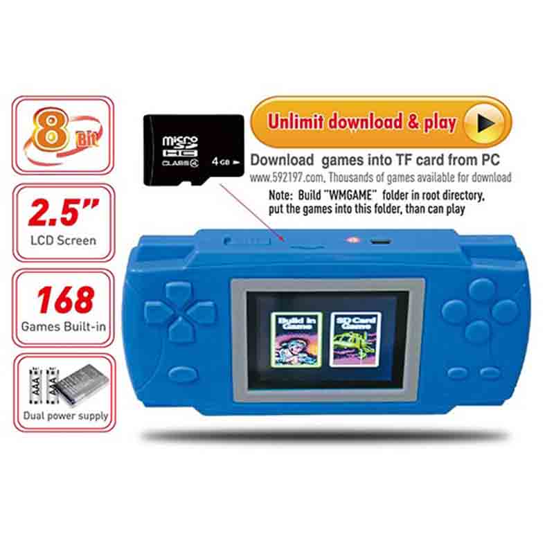 8Bit BL-826 2.5 Udvidelig TF Games Portable Game