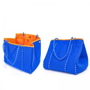 2021 Hot selling perforeretneopren taske strand taske tote håndtaske tasker til kvinder