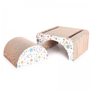 Kombination af firkantet afføring og kat greb bord