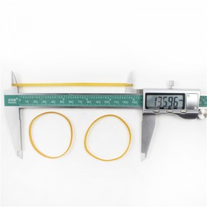 Producent-tilpasset udvidetnaturlig gul transparent slidstærkt høj elasticitetskrabbinding gummibånd