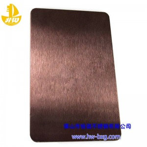 Farve rustfrit stål frostet bordnr. 1