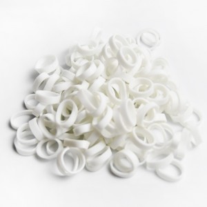 Factory tilpasset engros hvid høj elasticitet Anti-Aging Data Cable Strapping Ring