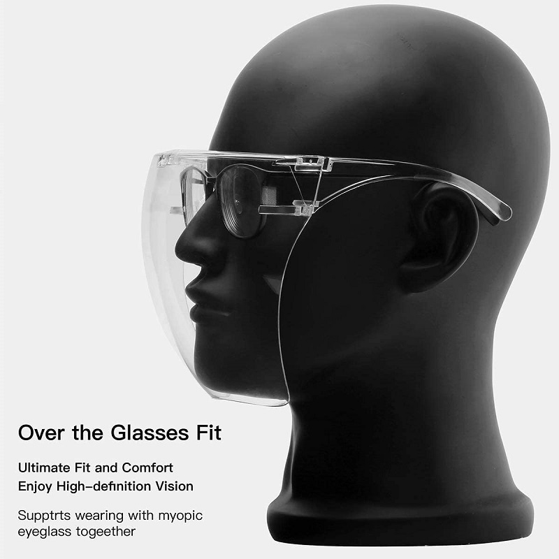 Anti Tåge Goggle Unisex Visor Full Face Protective Shield Glasses