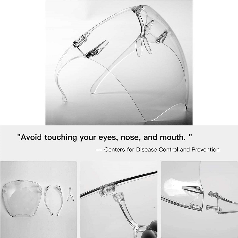 Anti Tåge Goggle Unisex Visor Full Face Protective Shield Glasses