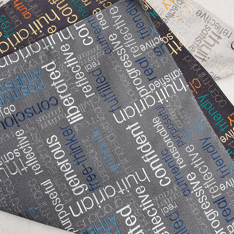 Broderet bomuldslinned stof BNT6863