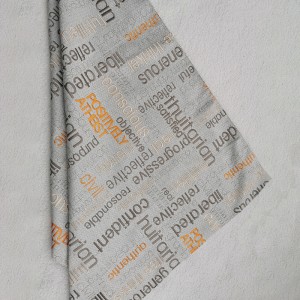 Broderet bomuldslinned stof BNT6863