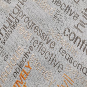 Broderet bomuldslinned stof BNT6863