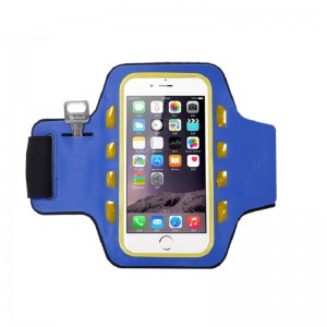 Reflekterende LED Running Armband Arm Band Case til Samsung Galaxy S4