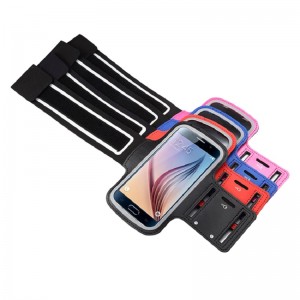 Running Sports Fitness Mobiltelefon Arm Bag med Band Strap til løb