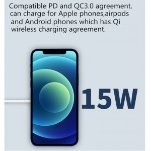 Magnetiske magsafe trådløs telefon oplader 15w bærbar magsafe oplader til Apple iPhone 12 11 Pro Max bedst sælgende produkt Amazon Hot Style