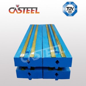 High Chrome, Martensite med keramisk blæsestang til Kleemann MR110, MR122, MR130 Impact Crusher