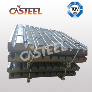 High Maganese Quarry Kaw Plader til C145 .C150 Jaw Crusher