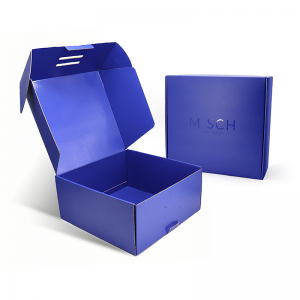 Gratis prøve brugerdefineret logo pink farve kosmetisk bølgepapet mail shipping boks