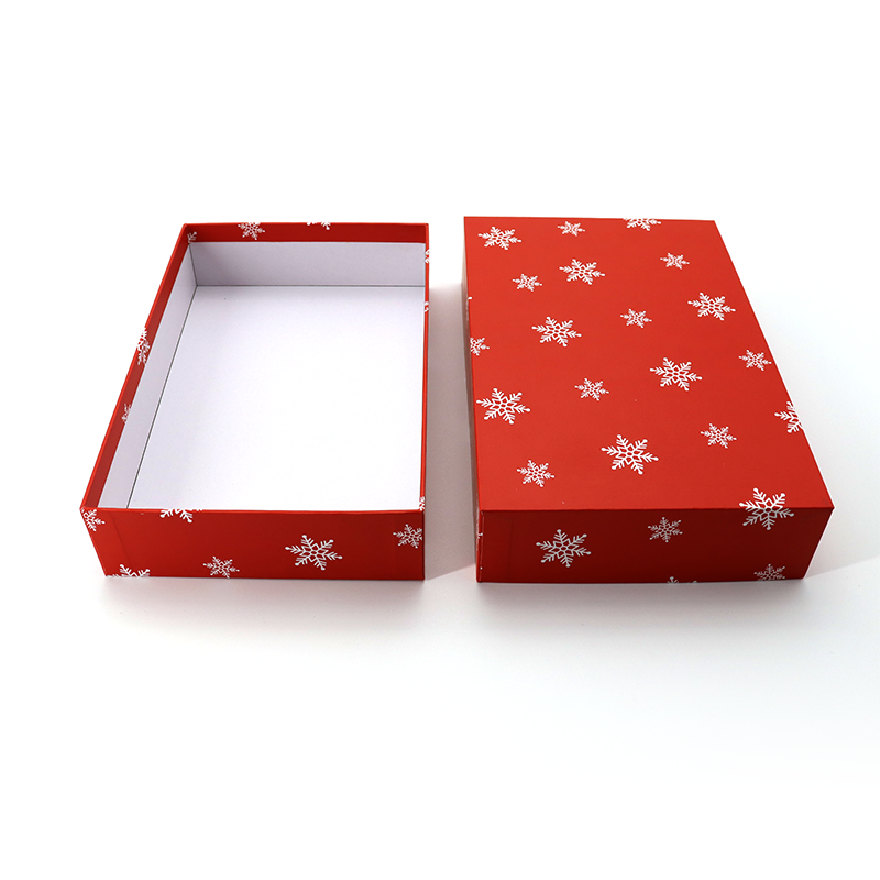 Engros Matte rød brugerdefineret logo luksus karton gave papir emballage chokolade gaveæske med låg