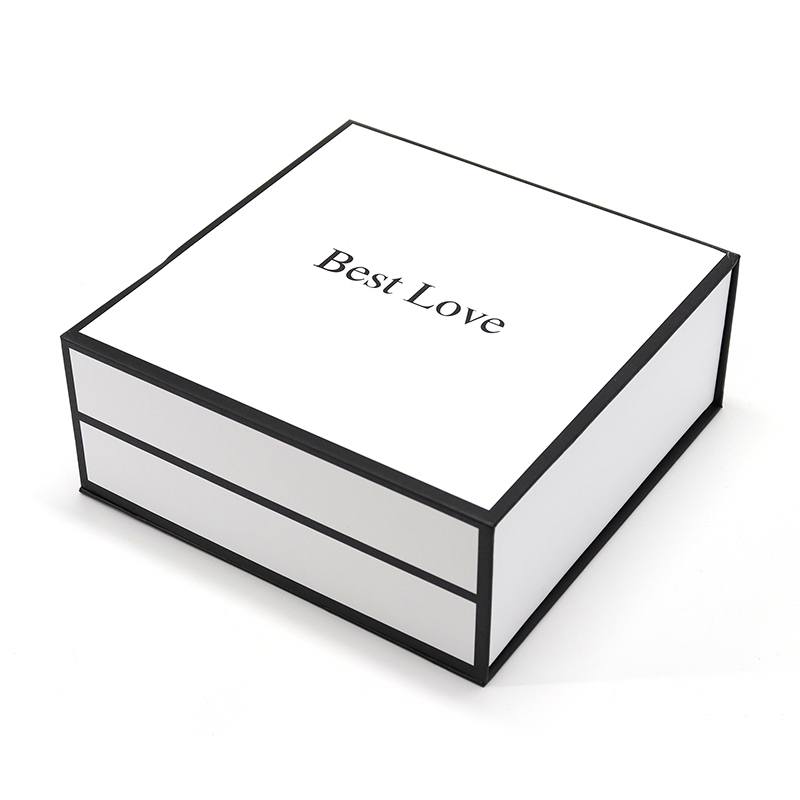 luksus hvid magnet flap papir boks flip top gaveæsker tøj kjole hånd tasker hvid mailer boks