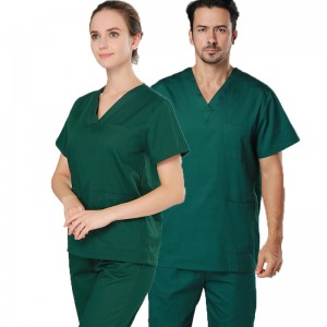Sygeplejerske Doctor Uniform Tops Pants Scrub Sets Custom Logo