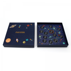 Tilpasset lyserød låg og base luksus valentines hår karton papir gaveæske