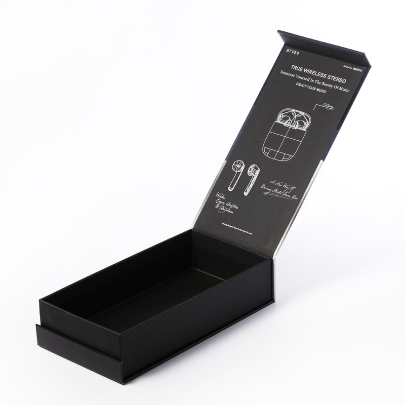 Brugerdefineret luksus Large Capacity Earphone Flap Paper Emballage Boxes