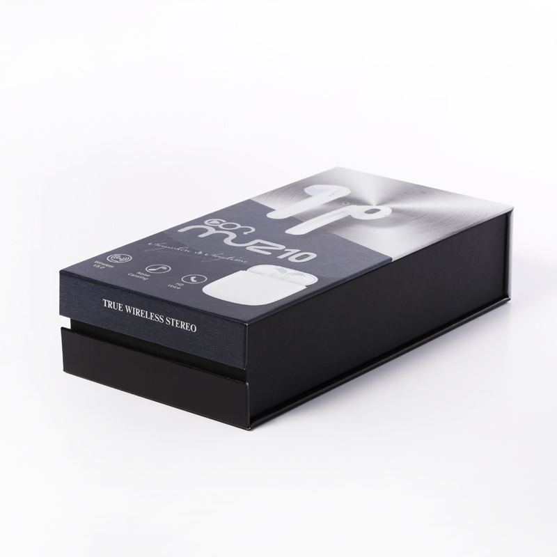 Brugerdefineret luksus Large Capacity Earphone Flap Paper Emballage Boxes
