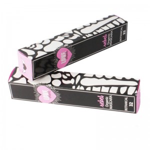 Sort og lyserød Art Paper Eyelash Box Printing