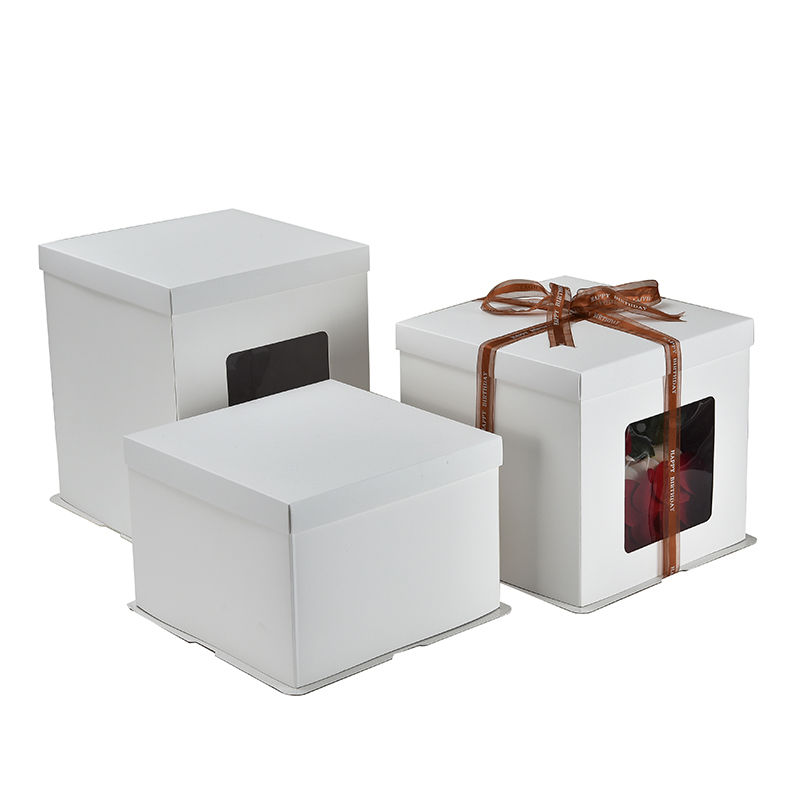 Ny bryllupskage kasse håndlavet luksus papir fødselsdag kage boks