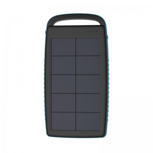 Amazon Vandtæt Dual Solar Outdoor Charger Portable Power Bank til vandreture og rejser