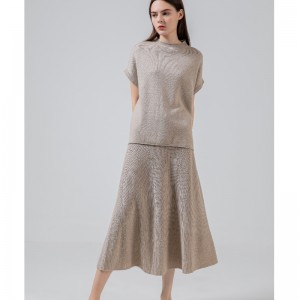 Mode casual alsidig strik paraplynederdel sæt af to stykker 69023#