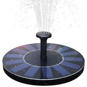 Fast Fountain Solar Birdbath Fountain, 1,4W Solar Panel Kit Vandpumpe Solar Powered Floating Fountain Kit Solar Vand Fountain
