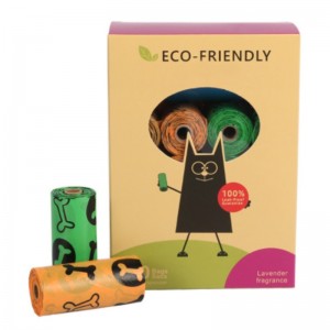 PLA Materiale Kompostabel Disposable Dog Poop taske