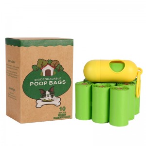 PLA Materiale Kompostabel Disposable Dog Poop taske