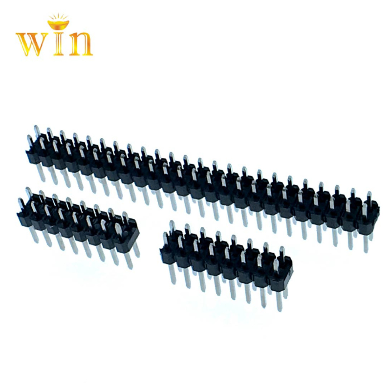 2.54mm 2x8p Dual Row Double Plastic Dip Pin Header 3.0mm-9.2mm