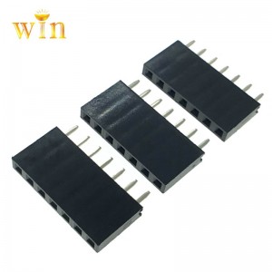 1x7p 180 ° lodret dyp pin header kvindelig stikkontakt H8.5mm