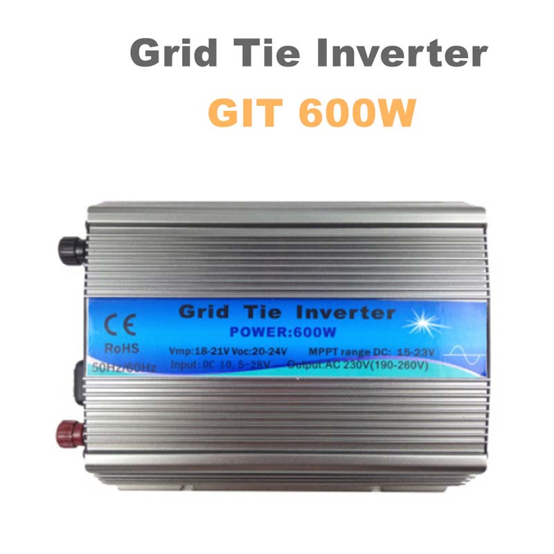 600W på gitter Tie Inverter MPPT Funktion 11-32V DC 110V 220V AC Output Pure Sine Wave til solpanel system