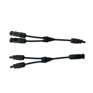 Solar Photovoltaic Connector Y Type 2 gren 1 til to combiner vandtæt mandlige og kvindelige solpanelkabel stik