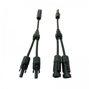 Solar Photovoltaic Connector Y Type 2 gren 1 til to combiner vandtæt mandlige og kvindelige solpanelkabel stik