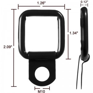 Hardtop Quick Removal Fastgørning Tommelfinger Skruer og Nødder Slips Down D-Ringe Ankre Udskiftning til 1995-2017 JK YJ TJ JKU Sports Sahara Freedom Rubicon X&Ubegrænset