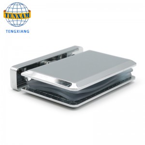 Kina Leverandør Billig Sale Guangdong Jinli Hardware Polsk Messing Glas Hængsel Åben 90 Grad Hængsel