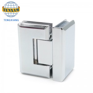 90 graders show glasdør hængsel rustfrit stål badeværelse klemme