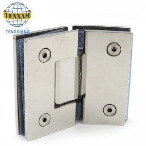 Højkvalitets firma og holdbar 135 graders rustfrit stål hængsel shower hængsel