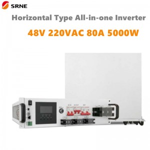 SRNE 5000W Alt-i-en MPPT Hybrid Solar Charge Inverter Horisontal 48V 220VAC Pure Sine Wave 80a Max PV 145V Off-Gitter Inverter